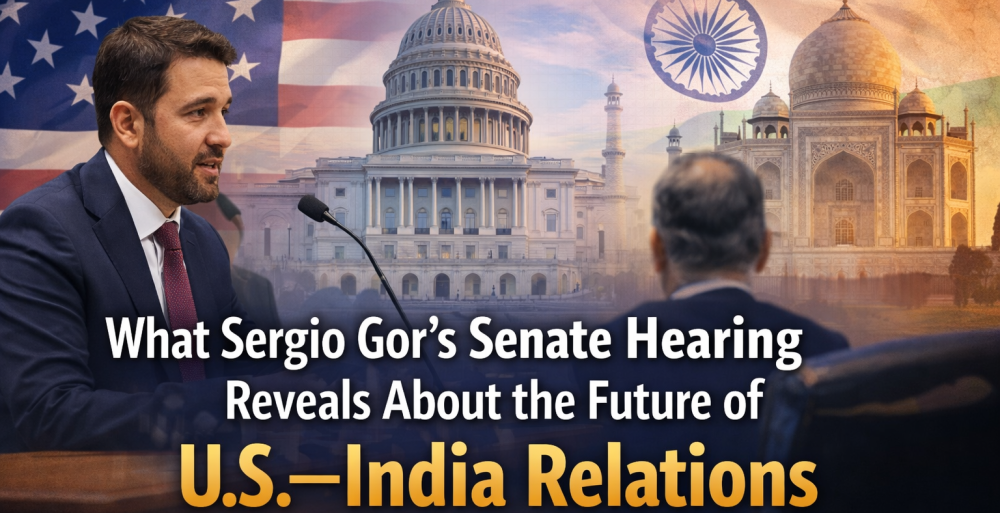 What Sergio Gor’s Senate Hearing Reveals About the Future of U.S.–India Relations