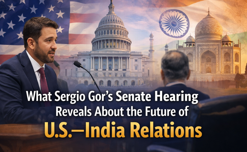 What Sergio Gor’s Senate Hearing Reveals About the Future of U.S.–India Relations